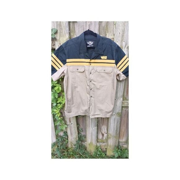 Harley Davidson button down XL - Picture 2 of 9
